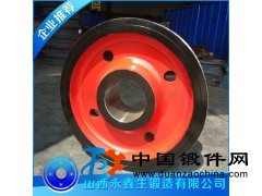 供应起重机车轮 锻造加工车轮锻件 可提供热处理