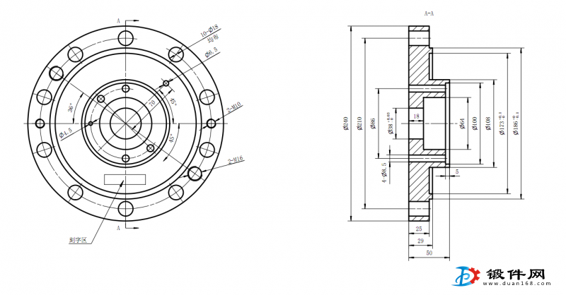 锻件法兰，按图加工！