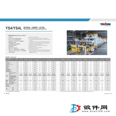 YS4/YS4L闭式四点（多连杆）压力机